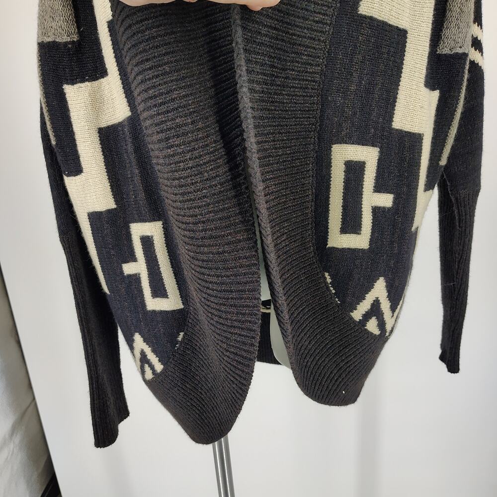Ralph Lauren Shawl Collar Wool Silk Cashmere Lodge Cardigan Aztec Sweater L - Picture 9 of 11